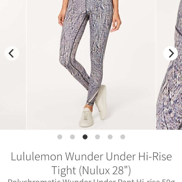 Lululemon Wunder Under Hi-Rise Tight size 6 color Polychromatic - Picture 6 of 8